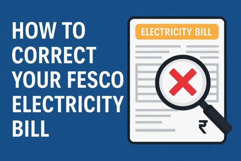 How to Correct Your FESCO Bill